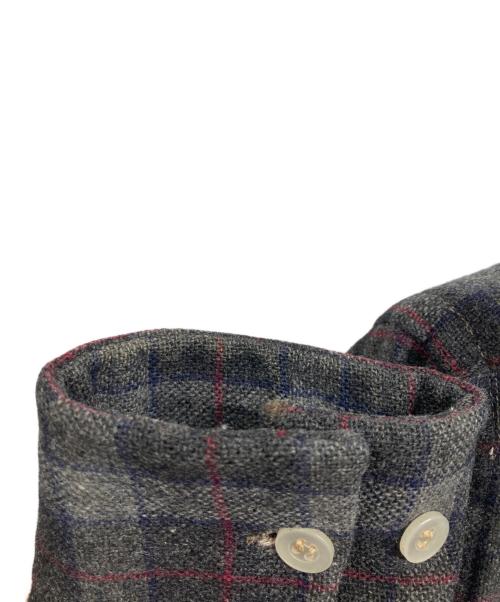 Royalton（ロイヤルトン）Royalton (ロイヤルトン) 60s ウールチェックシャツ グレー サイズ:Sの古着・服飾アイテム