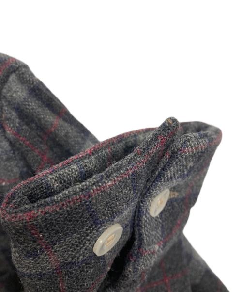 Royalton（ロイヤルトン）Royalton (ロイヤルトン) 60s ウールチェックシャツ グレー サイズ:Sの古着・服飾アイテム