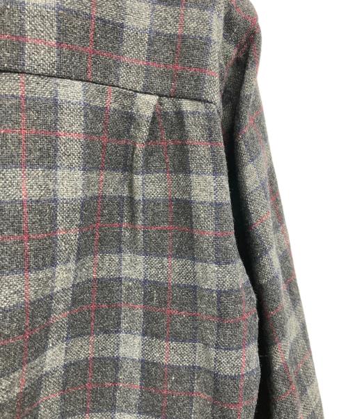 Royalton（ロイヤルトン）Royalton (ロイヤルトン) 60s ウールチェックシャツ グレー サイズ:Sの古着・服飾アイテム