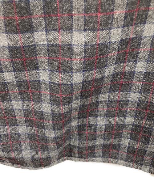 Royalton（ロイヤルトン）Royalton (ロイヤルトン) 60s ウールチェックシャツ グレー サイズ:Sの古着・服飾アイテム