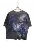 LAD MUSICIAN (ラッドミュージシャン) 総柄tシャツ ブラック サイズ:44：5000円