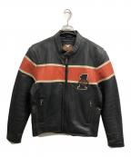 HARLEY-DAVIDSONハーレーダビッドソン）の古着「レザージャケット」｜ブラック