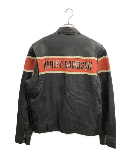 HARLEY-DAVIDSON（ハーレーダビッドソン）HARLEY-DAVIDSON (ハーレーダビッドソン) レザージャケット ブラック サイズ:Mの古着・服飾アイテム