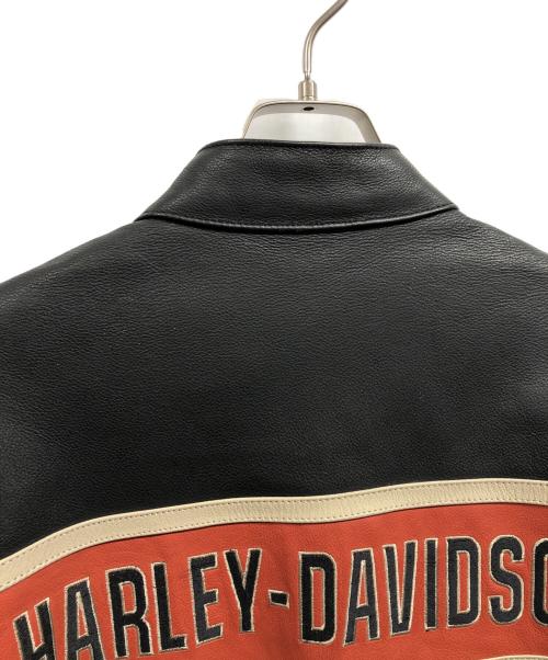 HARLEY-DAVIDSON（ハーレーダビッドソン）HARLEY-DAVIDSON (ハーレーダビッドソン) レザージャケット ブラック サイズ:Mの古着・服飾アイテム