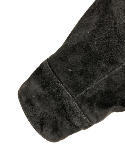 EMMETI（エンメティ）EMMETI (エンメティ) 裏ボア スエードレザージャケット ブラック サイズ:44の古着・服飾アイテム