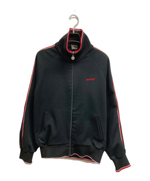 adidas（アディダス）adidas (アディダス) 70～80ｓトラックジャケット ブラック×レッド サイズ:Mの古着・服飾アイテム