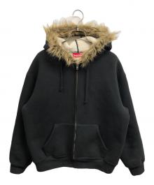 SUPREME（シュプリーム）の古着「Faux Fur Zip Up Hooded Sweatshirt」｜ブラック