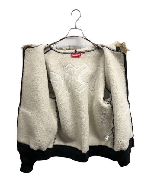 SUPREME（シュプリーム）Supreme (シュプリーム) Faux Fur Zip Up Hooded Sweatshirt ブラック サイズ:Mの古着・服飾アイテム