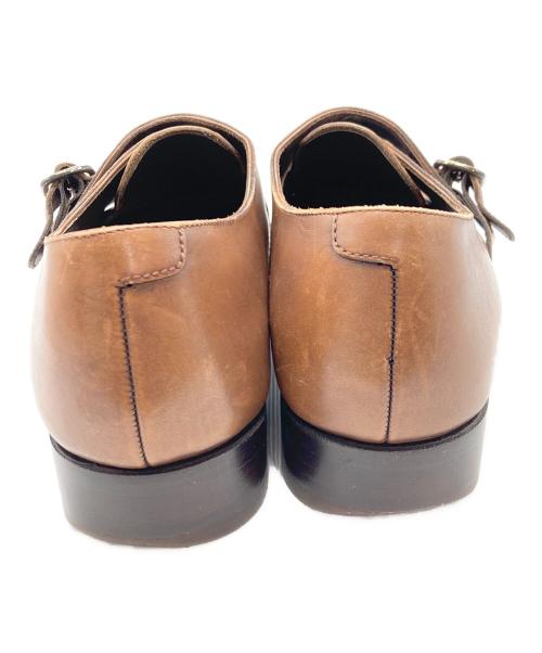 SHETLAND FOX（シェットランドフォックス）SHETLAND FOX (シェットランドフォックス) モンクストラップシューズ ブラウン サイズ:7の古着・服飾アイテム