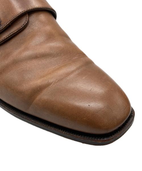SHETLAND FOX（シェットランドフォックス）SHETLAND FOX (シェットランドフォックス) モンクストラップシューズ ブラウン サイズ:7の古着・服飾アイテム