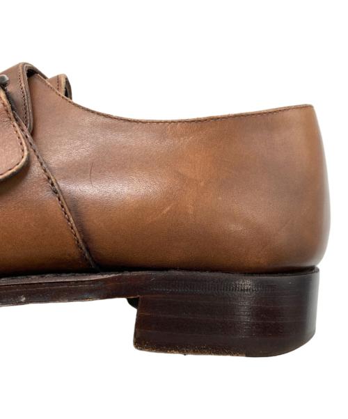 SHETLAND FOX（シェットランドフォックス）SHETLAND FOX (シェットランドフォックス) モンクストラップシューズ ブラウン サイズ:7の古着・服飾アイテム