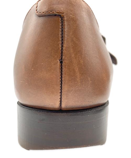 SHETLAND FOX（シェットランドフォックス）SHETLAND FOX (シェットランドフォックス) モンクストラップシューズ ブラウン サイズ:7の古着・服飾アイテム