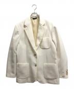 LACOSTEラコステ）の古着「3パッチポケットツイルブレザー」｜アイボリー