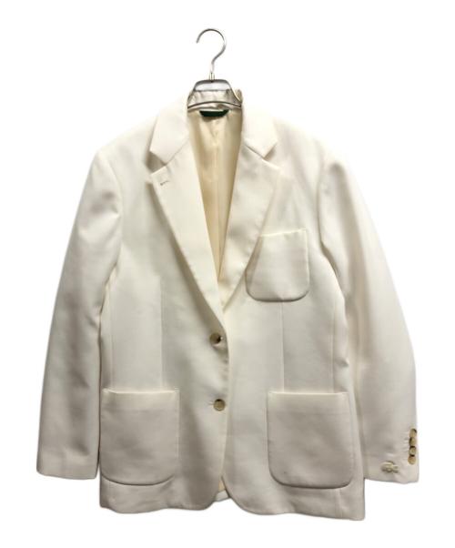 LACOSTE（ラコステ）LACOSTE (ラコステ) 3パッチポケットツイルブレザー アイボリー サイズ:Sの古着・服飾アイテム