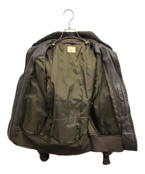U'S NAVY（ユーエスネイビー）U'S NAVY (ユーエスネイビー) 80's G-1 USN Leather Flight Jacket ブラウン サイズ:40の古着・服飾アイテム