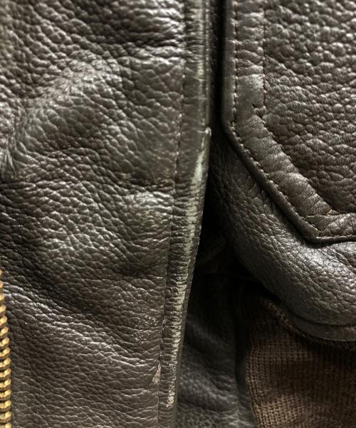 U'S NAVY（ユーエスネイビー）U'S NAVY (ユーエスネイビー) 80's G-1 USN Leather Flight Jacket ブラウン サイズ:40の古着・服飾アイテム