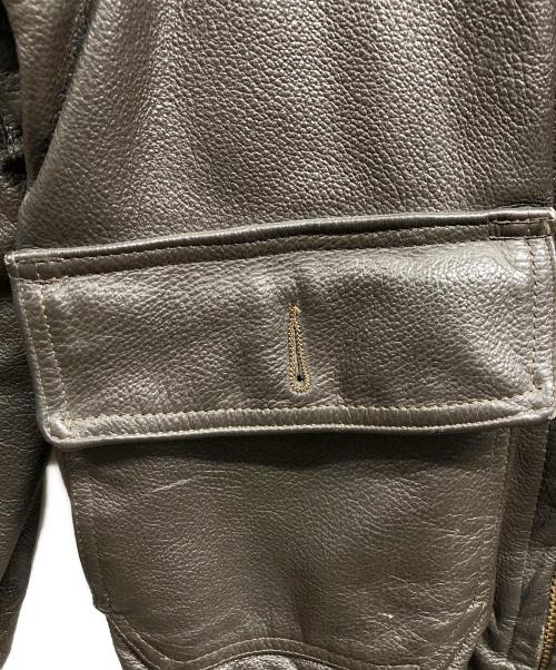 U'S NAVY（ユーエスネイビー）U'S NAVY (ユーエスネイビー) 80's G-1 USN Leather Flight Jacket ブラウン サイズ:40の古着・服飾アイテム