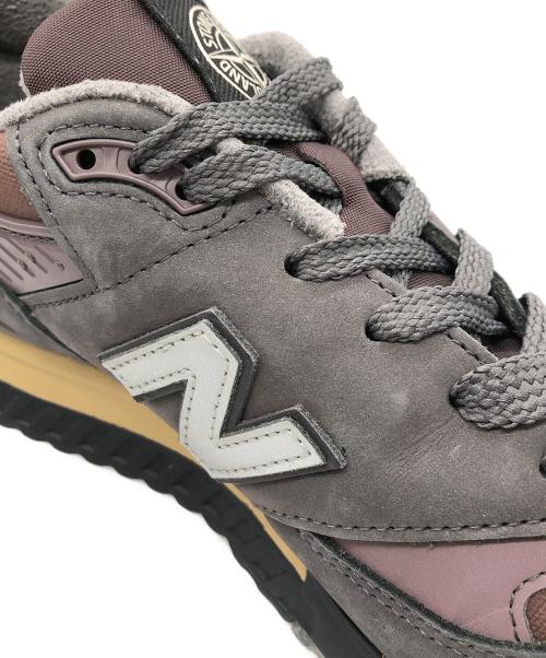 NEW BALANCE（ニューバランス）NEW BALANCE (ニューバランス) STONE ISLAND (ストーンアイランド) ローカットスニーカー ブラウン サイズ:US9の古着・服飾アイテム