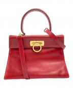 Salvatore Ferragamoサルヴァトーレ フェラガモ）の古着「2WAYバッグ」｜レッド