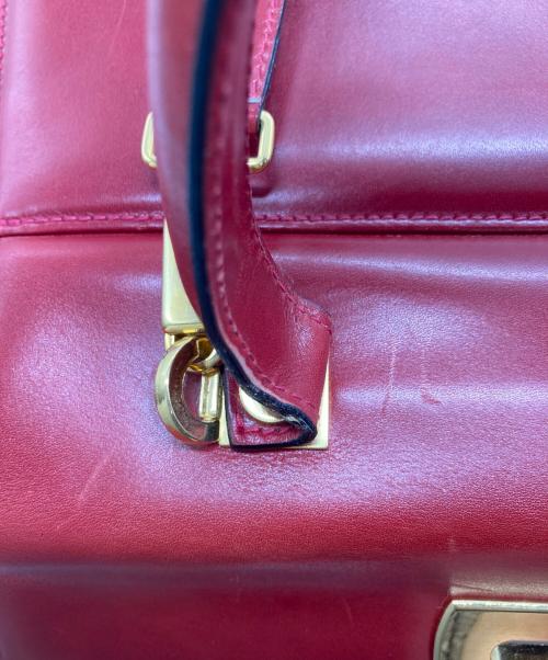 Salvatore Ferragamo（サルヴァトーレ フェラガモ）Salvatore Ferragamo (サルヴァトーレ フェラガモ) 2WAYバッグ レッドの古着・服飾アイテム