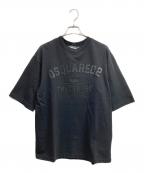 DSQUARED2ディースクエアード）の古着「プリントTシャツ」｜ブラック