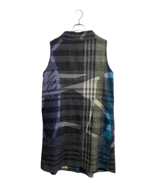 慈雨（ジウ）慈雨 (ジウ) ロングベスト ネイビー サイズ:40の古着・服飾アイテム