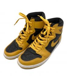 NIKE（ナイキ）の古着「AIR JORDAN 1 RETRO HIGH OG ハイカットスニーカー」｜ブラック×イエロー