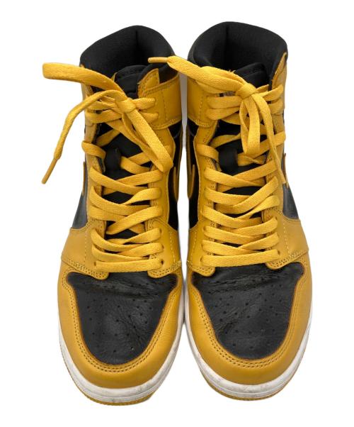 NIKE（ナイキ）NIKE (ナイキ) AIR JORDAN 1 RETRO HIGH OG ハイカットスニーカー ブラック×イエロー サイズ:27.5の古着・服飾アイテム