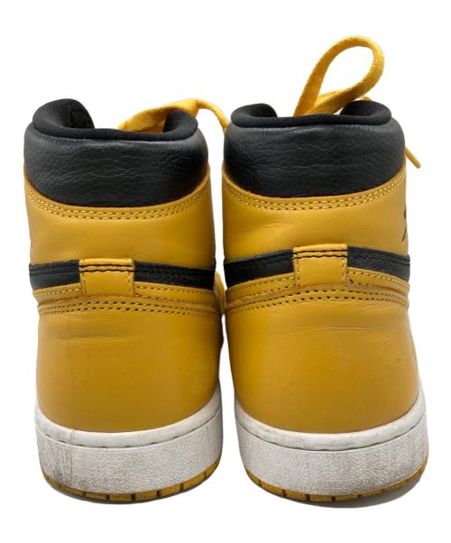 NIKE（ナイキ）NIKE (ナイキ) AIR JORDAN 1 RETRO HIGH OG ハイカットスニーカー ブラック×イエロー サイズ:27.5の古着・服飾アイテム
