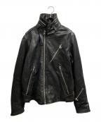 G-STAR RAWジースターロゥ）の古着「シングルライダースジャケット」｜ブラック