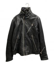 G-STAR RAW（ジースターロゥ）の古着「シングルライダースジャケット」｜ブラック