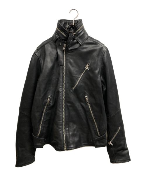 G-STAR RAW（ジースターロゥ）G-STAR RAW (ジースターロゥ) シングルライダースジャケット ブラック サイズ:Lの古着・服飾アイテム