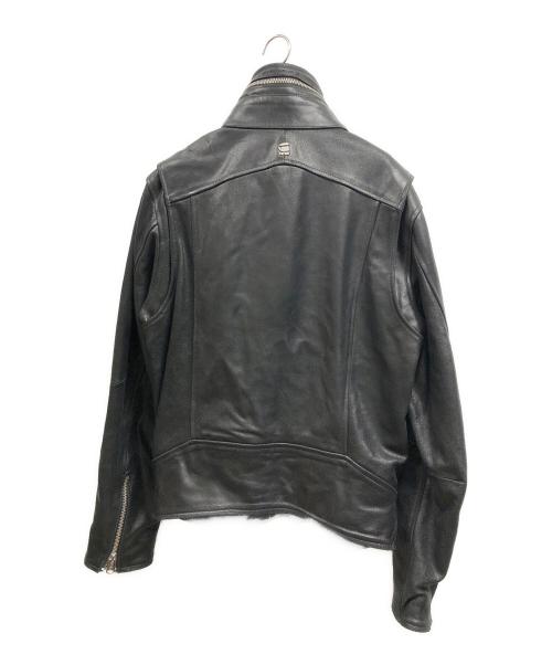 G-STAR RAW（ジースターロゥ）G-STAR RAW (ジースターロゥ) シングルライダースジャケット ブラック サイズ:Lの古着・服飾アイテム