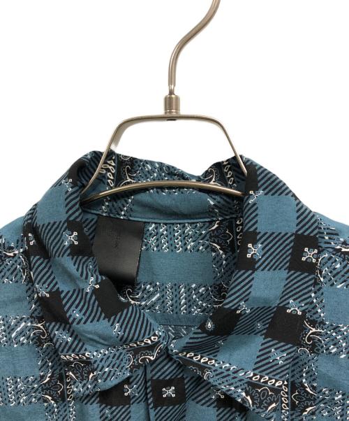 N.HOOLYWOOD（エヌ ハリウッド）N.HOOLYWOOD (エヌ ハリウッド) EX.ALOHA LS SH ブルー サイズ:36の古着・服飾アイテム
