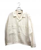 ATTACHMENTアタッチメント）の古着「SI/N SALT SHRINKAGE CLOTH UTILITY SHIRT」｜アイボリー
