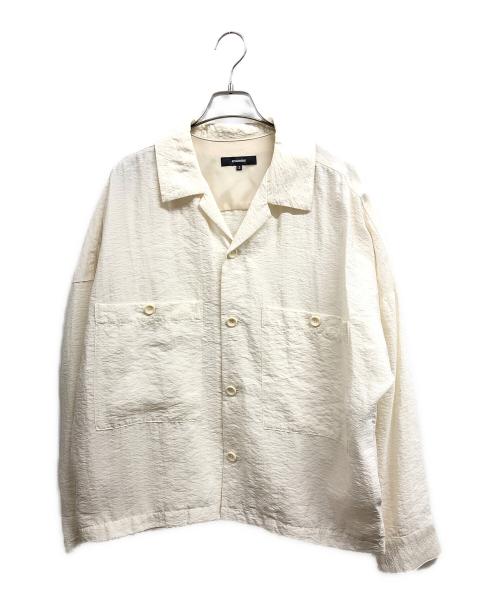 ATTACHMENT（アタッチメント）ATTACHMENT (アタッチメント) SI/N SALT SHRINKAGE CLOTH UTILITY SHIRT アイボリー サイズ:2の古着・服飾アイテム