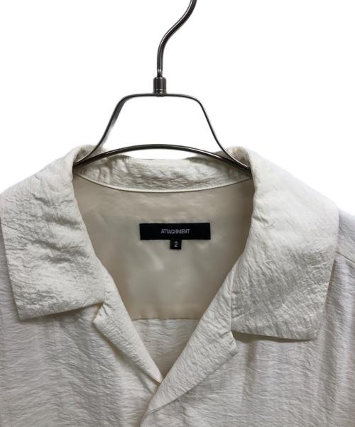 ATTACHMENT（アタッチメント）ATTACHMENT (アタッチメント) SI/N SALT SHRINKAGE CLOTH UTILITY SHIRT アイボリー サイズ:2の古着・服飾アイテム