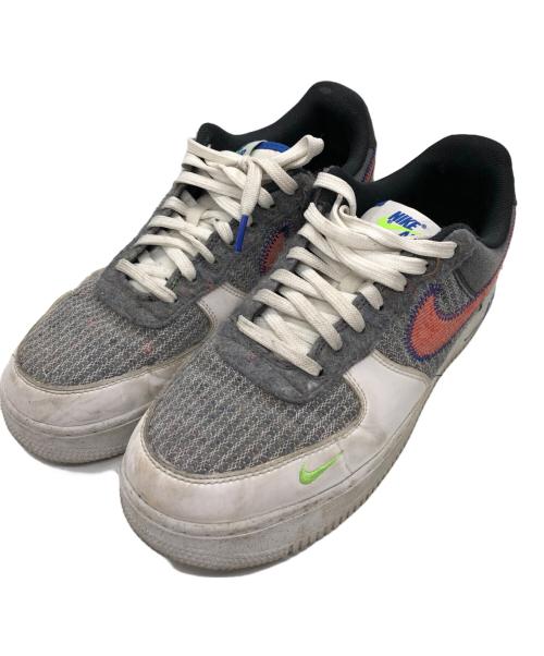 NIKE（ナイキ）NIKE (ナイキ) ナイキ エアフォース1 '07 リサイクルジャージ/NIKEスニーカー グレー サイズ:27.5の古着・服飾アイテム