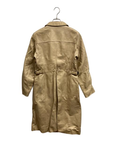 ANTEPRIMA（アンテプリマ）ANTEPRIMA (アンテプリマ) レザーコート ベージュ サイズ:40の古着・服飾アイテム