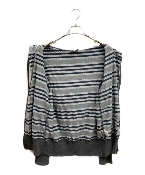 Vivienne Westwood man（ヴィヴィアン ウェストウッド マン）Vivienne Westwood man (ヴィヴィアン ウェストウッド マン) ジップパーカー グレー サイズ:46の古着・服飾アイテム