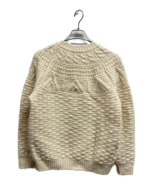 BATONER（バトナ―）BATONER (バトナ―) SPREAD ARAN CREW NECK ホワイト サイズ:1の古着・服飾アイテム
