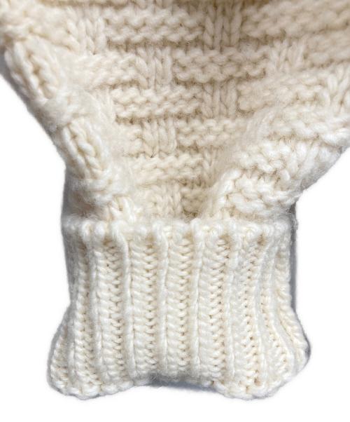 BATONER（バトナ―）BATONER (バトナ―) SPREAD ARAN CREW NECK ホワイト サイズ:1の古着・服飾アイテム