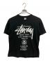 stussy（ステューシー）の古着「00s ワールドツアー プリントTシャツ」｜ブラック