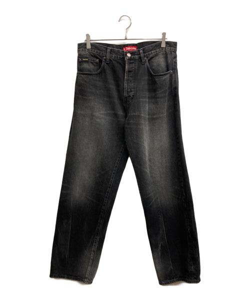SUPREME（シュプリーム）Supreme (シュプリーム) Distressed Loose Fit Selvedge Jeans ブラック サイズ:W32の古着・服飾アイテム