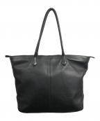 BARNEYS NEWYORKバーニーズ・ニューヨーク）の古着「レザートートバッグ」｜ブラック
