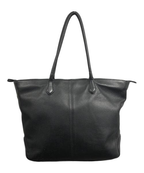 BARNEYS NEWYORK（バーニーズ・ニューヨーク）BARNEYS NEWYORK (バーニーズ・ニューヨーク) レザートートバッグ ブラックの古着・服飾アイテム