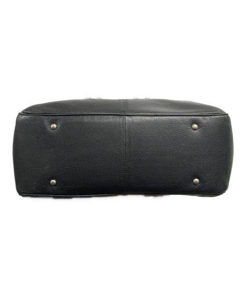 BARNEYS NEWYORK（バーニーズ・ニューヨーク）BARNEYS NEWYORK (バーニーズ・ニューヨーク) レザートートバッグ ブラックの古着・服飾アイテム