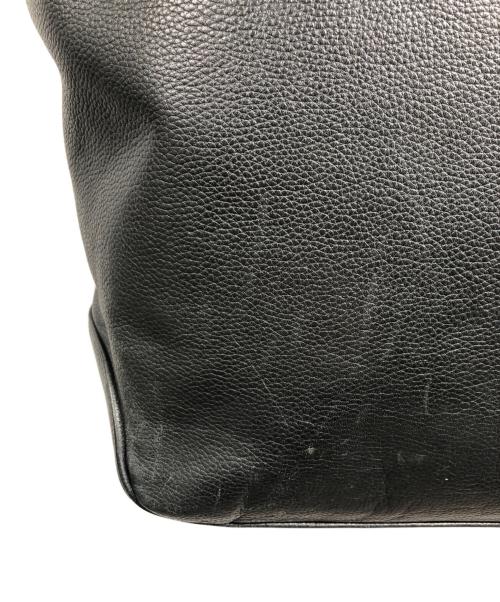 BARNEYS NEWYORK（バーニーズ・ニューヨーク）BARNEYS NEWYORK (バーニーズ・ニューヨーク) レザートートバッグ ブラックの古着・服飾アイテム