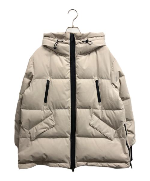 nano・universe（ナノ・ユニバース）nano・universe (ナノ・ユニバース) 西川ダウン (ニシカワダウン) ソロテックスラミネートAラインダウン アイボリー サイズ:36の古着・服飾アイテム