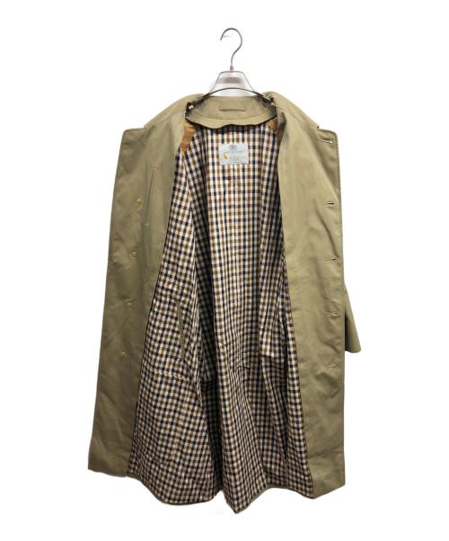 Aquascutum（アクアスキュータム）Aquascutum (アクアスキュータム) 比翼ステンカラーコート ベージュ サイズ:ーの古着・服飾アイテム